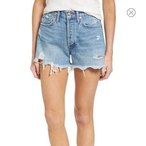 AGOLDE Parker Distressed Denim Shorts